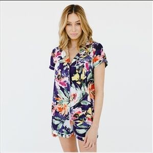 Plum Pretty Sugar Short Pajama Set in Zephyr SizeM